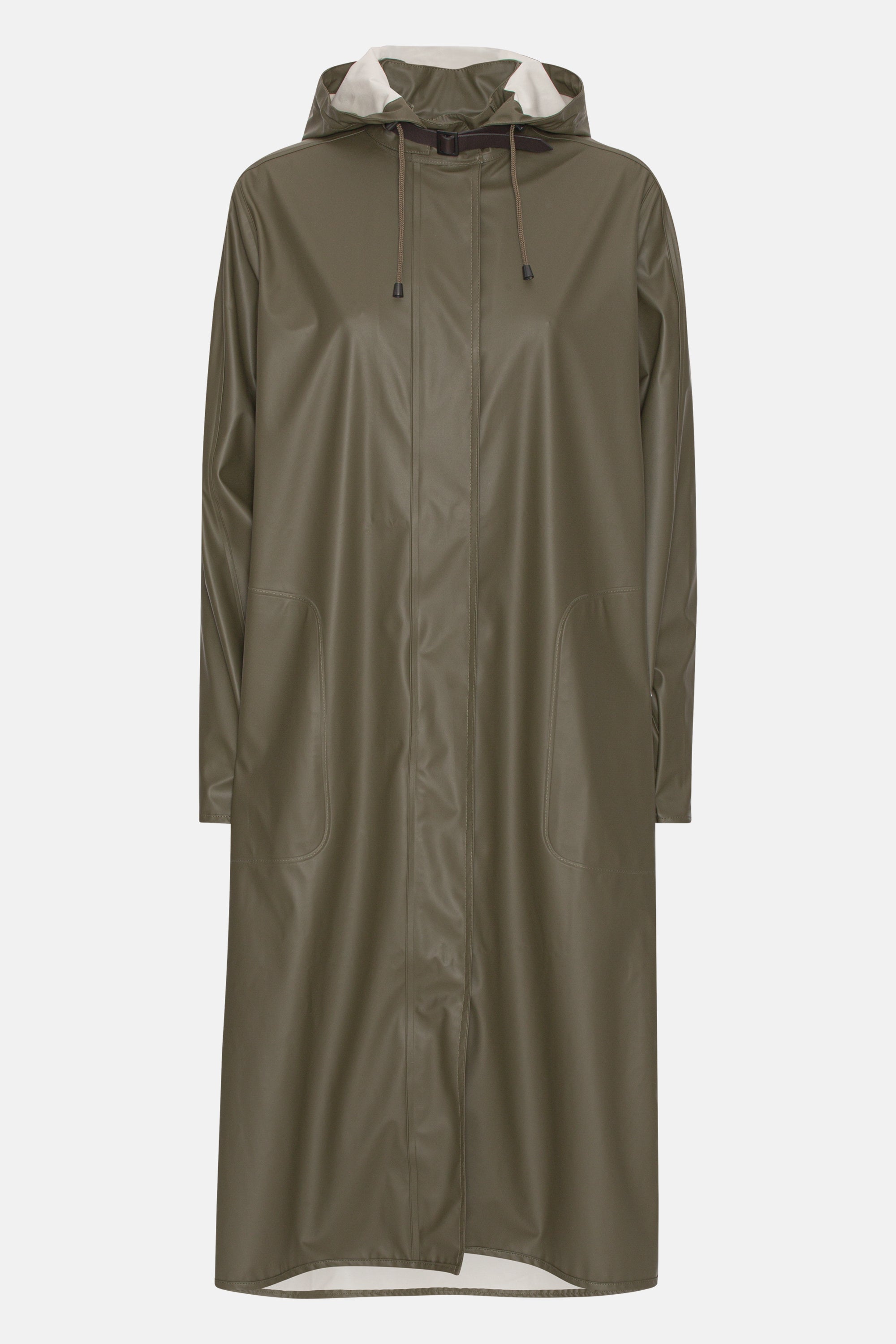 Long Light Raincoat - Army